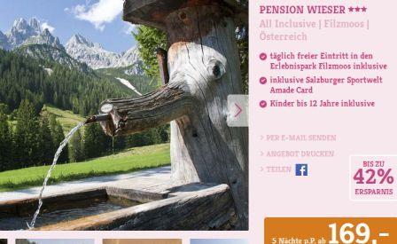 5 Nächte in Österreich in der  3* Pension Wieser ab 169 Euro